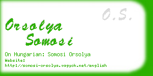 orsolya somosi business card